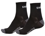 Endura BaaBaa Merino Sock (Black) (Twin Pack) | product-related